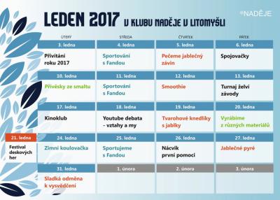 LEDNOVÉ AKTIVITY JSOU TU!