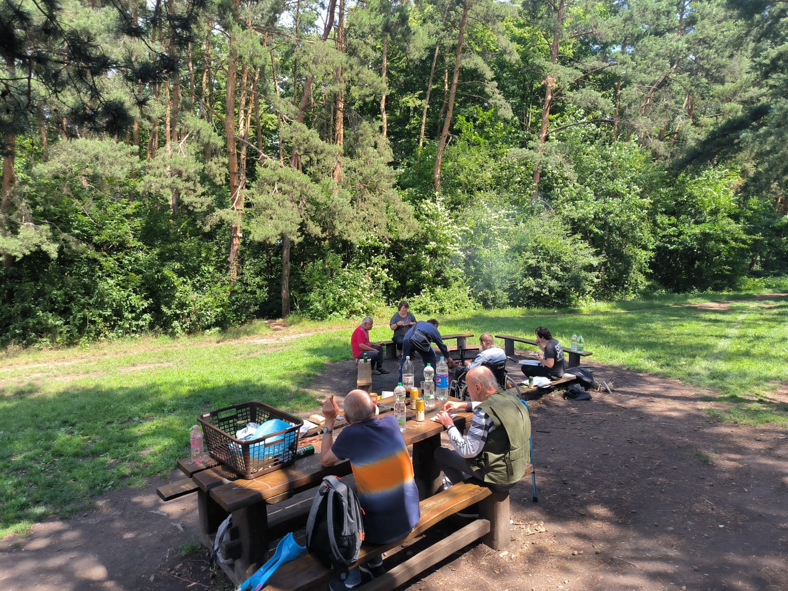 Obyvatelé azylového domu na výletu