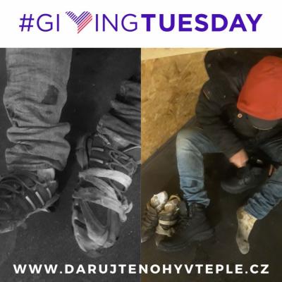 Giving Tuesday - Darujte nohy v teple