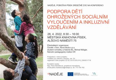 Konference "Podpora dětí ohrožených sociálním vyloučením a inkluzivní vzdělávání"