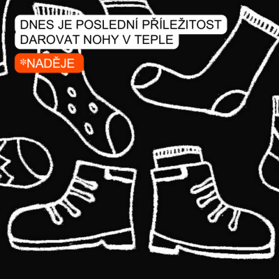 Dnes můžete naposled darovat nohy v teple