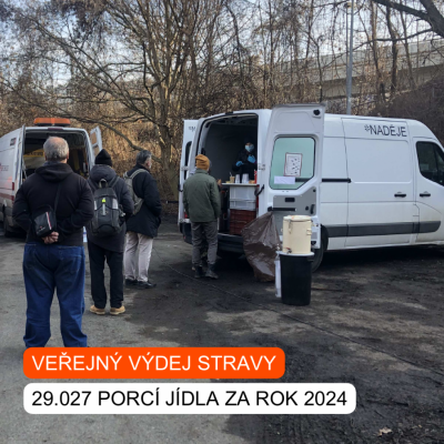 Veřejný výdej stravy lidem bez domova