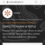 Darovali jste NOHY V TEPLE – děkujeme!