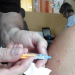 Očkování proti žloutence v liberecké NADĚJI.