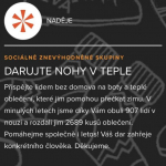 Sbírka Darujte nohy v teple zdárně pokračuje