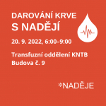 Darování krve s Nadějí v KNTB