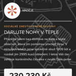 Darovali jste nohy v teple