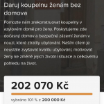 Výsledek kampaně Daruj koupelnu ženám bez domova