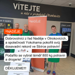 Dobrovolníci z řad Naděje, pobočka Otrokovice, a společnosti Yokohama pokořili dosavadní rekord ve Sbírce potravin!